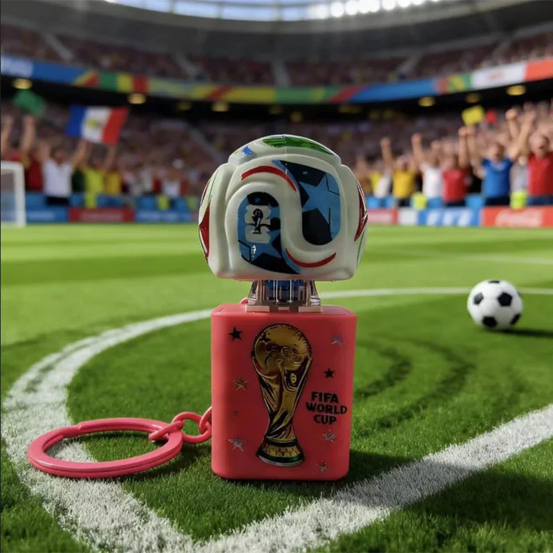 / FIFA Light Up Sound Keychain Soccer Trophy Souvenir Football Fan Creative Pendant Bag Charm Party Gift for Kids Adults*** view 2
