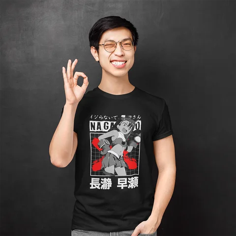 Nagatoro Cat face Senpai Manga Please dont bully me nagatoro Dont toy with me miss nagatoro Anime T-shirts for men Plus size tee