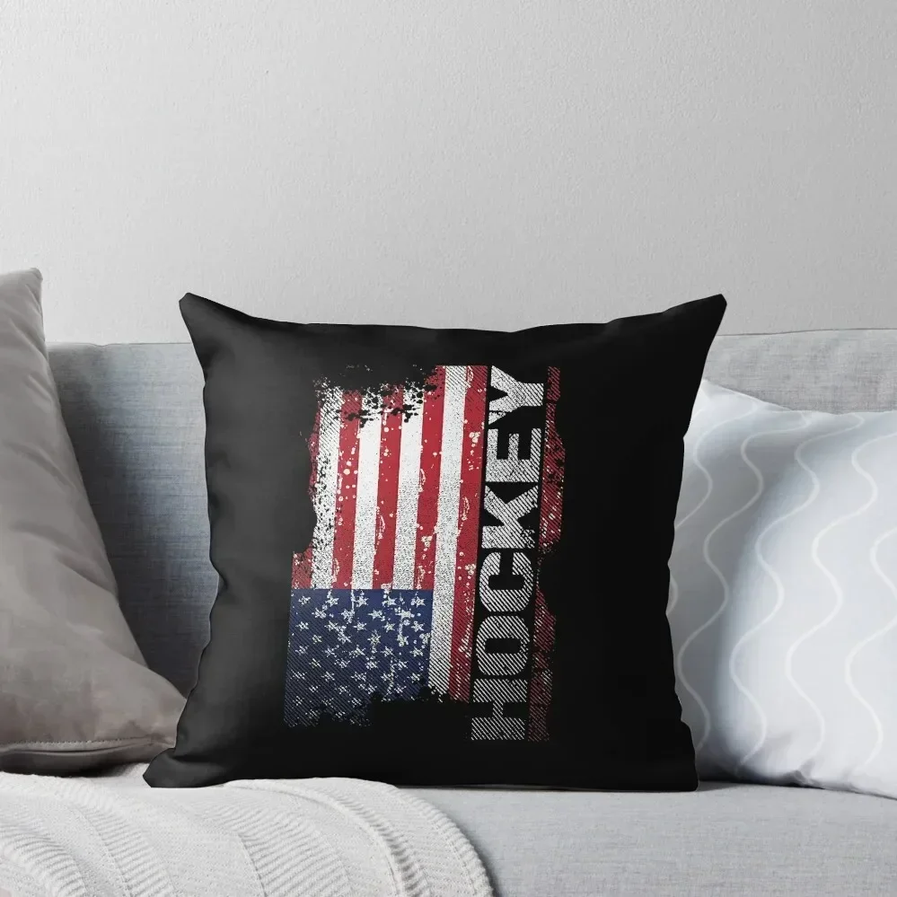 

Hockey Player Gifts, Cool USA Flag Hockey T Shirt Throw Pillow sleeping pillows christmas decorations for home 2025 pillow