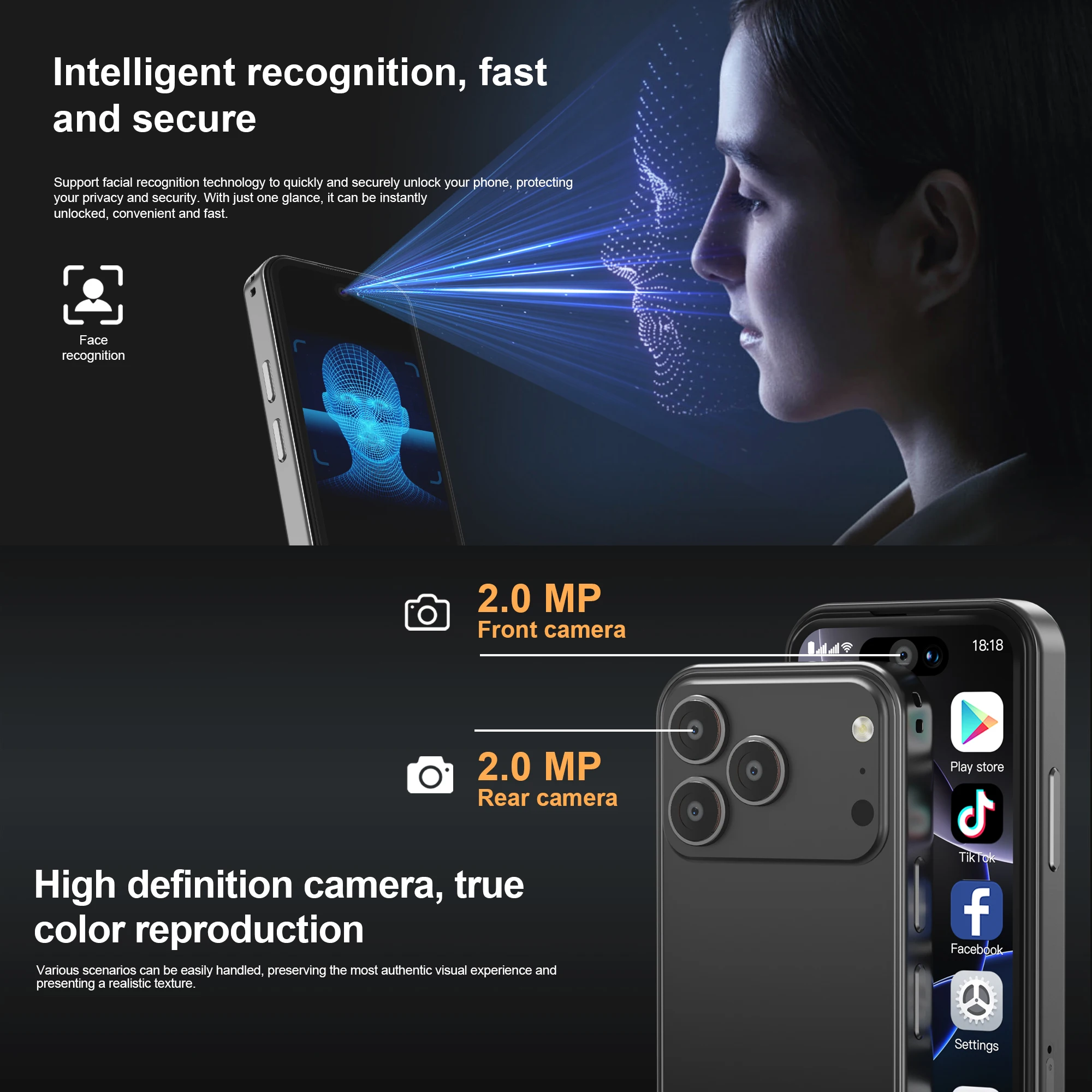 سيرفو 17PRO MAX أندرويد هاتف ذكي صغير 3G WCDMA ثنائي الشريحة الاستعداد 16GB ROM Play Store WiFi 3.75 "شاشة لطيف الهواتف المحمولة الصغيرة