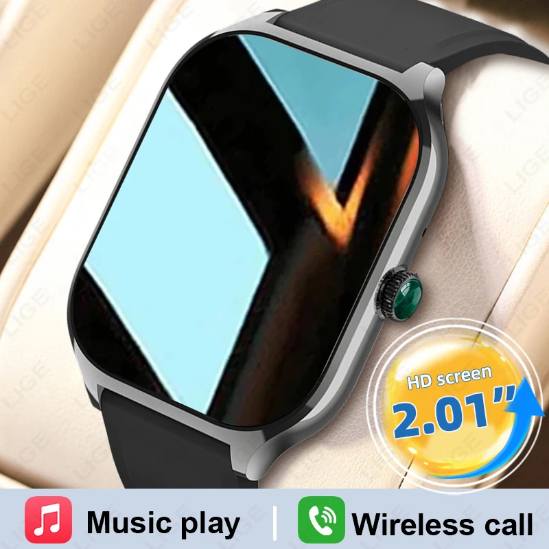 

LIGE Новые Смарт-часы Монитор сердечного ритма и кислорода в крови Bluetooth-вызов Женский браслет Водонепроницаемый спортивный трекер Мужские умные часы