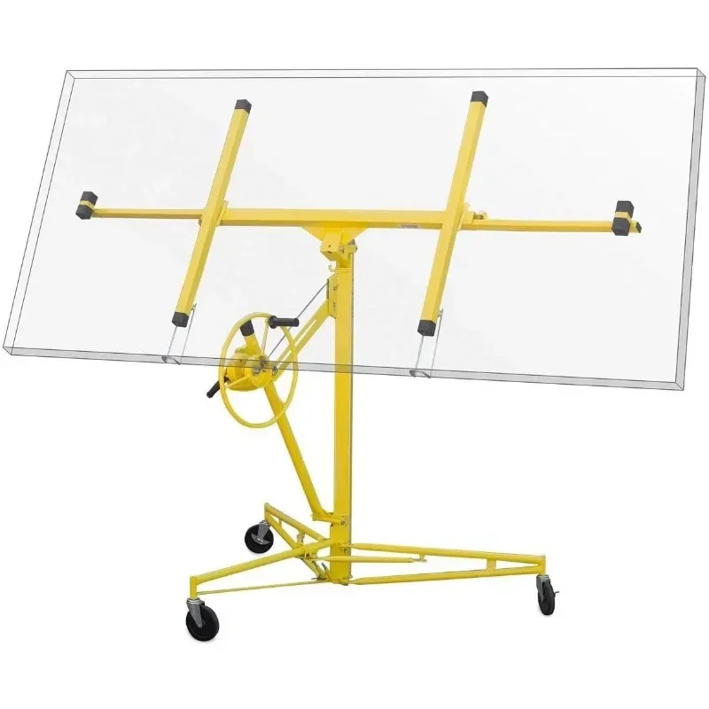 16 ft Drywall Lift Rolling Sheetrock Panel Hoist Jack Dolly Lift Construction Tool Panel Sheet Rock Hoist Jack Dolly Lift