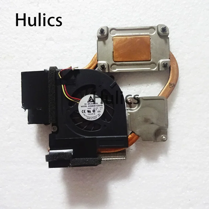 Hulics Used Laptop CPU Fan For HP Pavilion DV3 G32 CQ32 DM4 DM4-1000 DV3-4000 Series Heatsink &  601336-001 6043B0078301