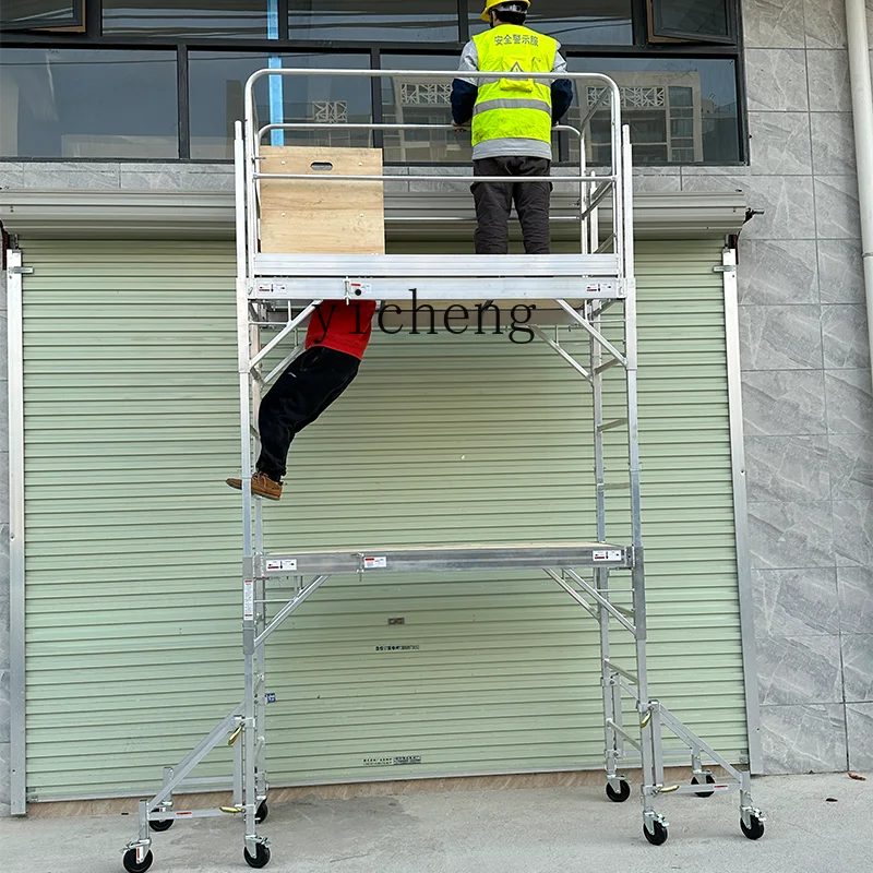 DSA mobile folding new type household small decoration site special anti-dumping scaffold stool