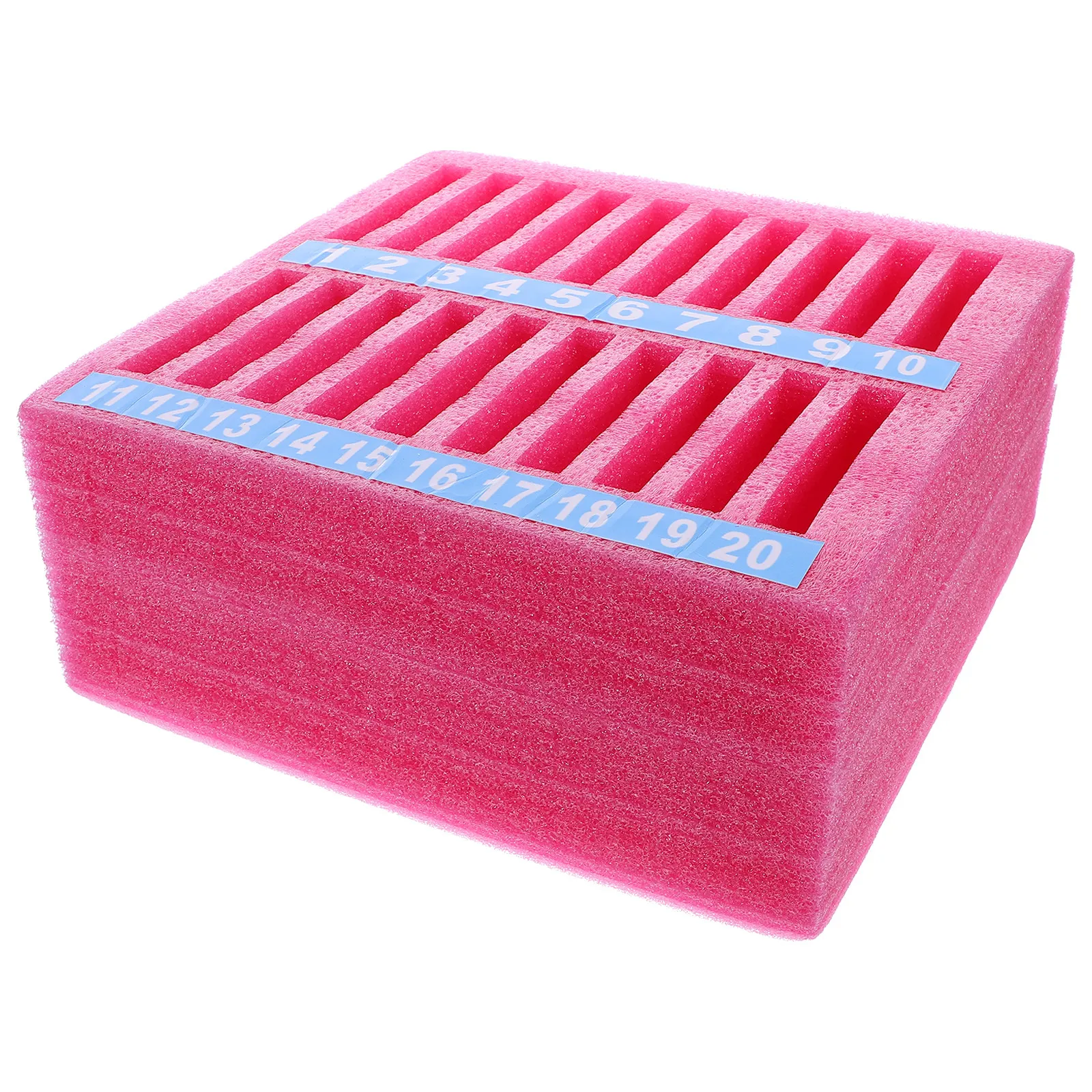 

20 Grid Epe Foam Cell Phone Holder Classroom Shockproof Desktop Storage Organizer Multi Device Stand Meeting Room Office