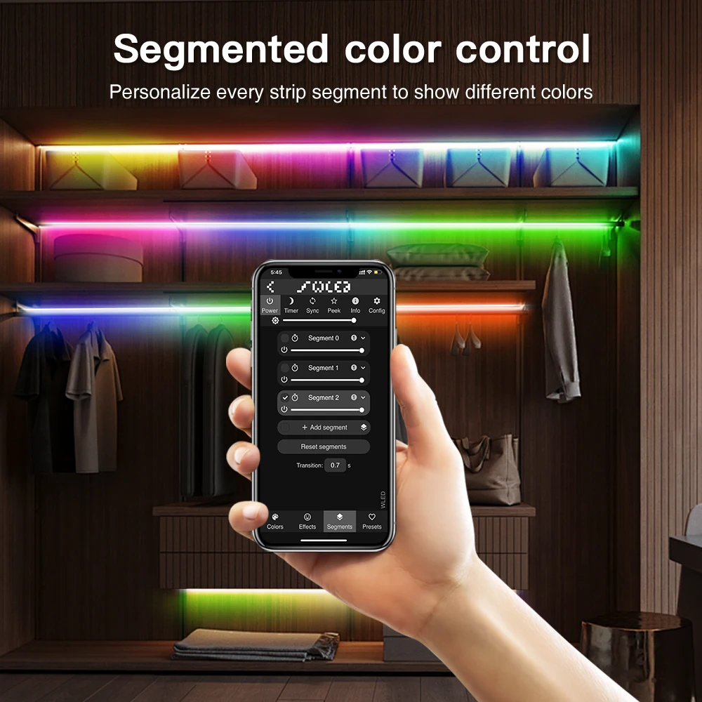 ESP32 WLED Strip Controller 4 Channel Output 15A Fuse Link Level Shifter UART Download DIY Dynamic Lighting Mode Voice Control