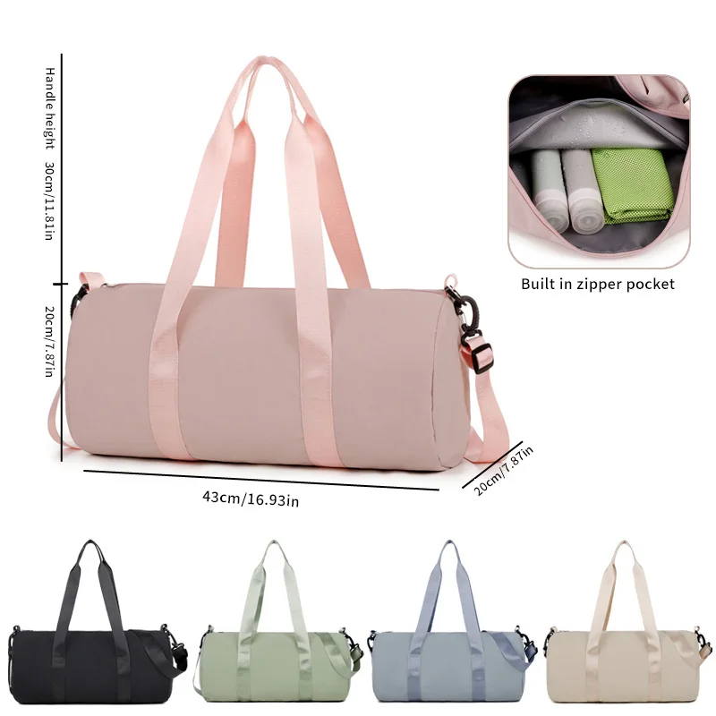 

Lightweight large-capacity travel bag, hand-held and crossbody Boston bag, Korean-style, ins-style fresh and sweet bag