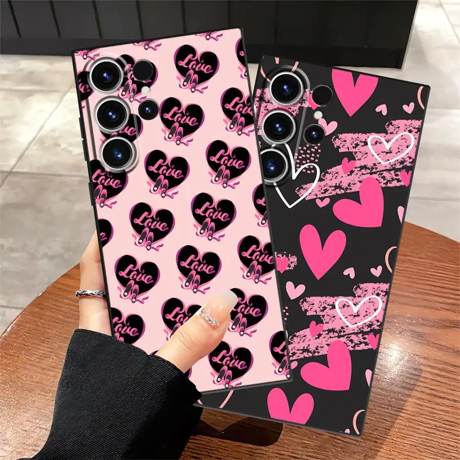 Case for Samsung Galaxy S26 Ultra S24 S10 S9 S20 Ultra S25 Plus S21 FE S23 Note 20 8 9 10 Funda Phone Cover I Love You