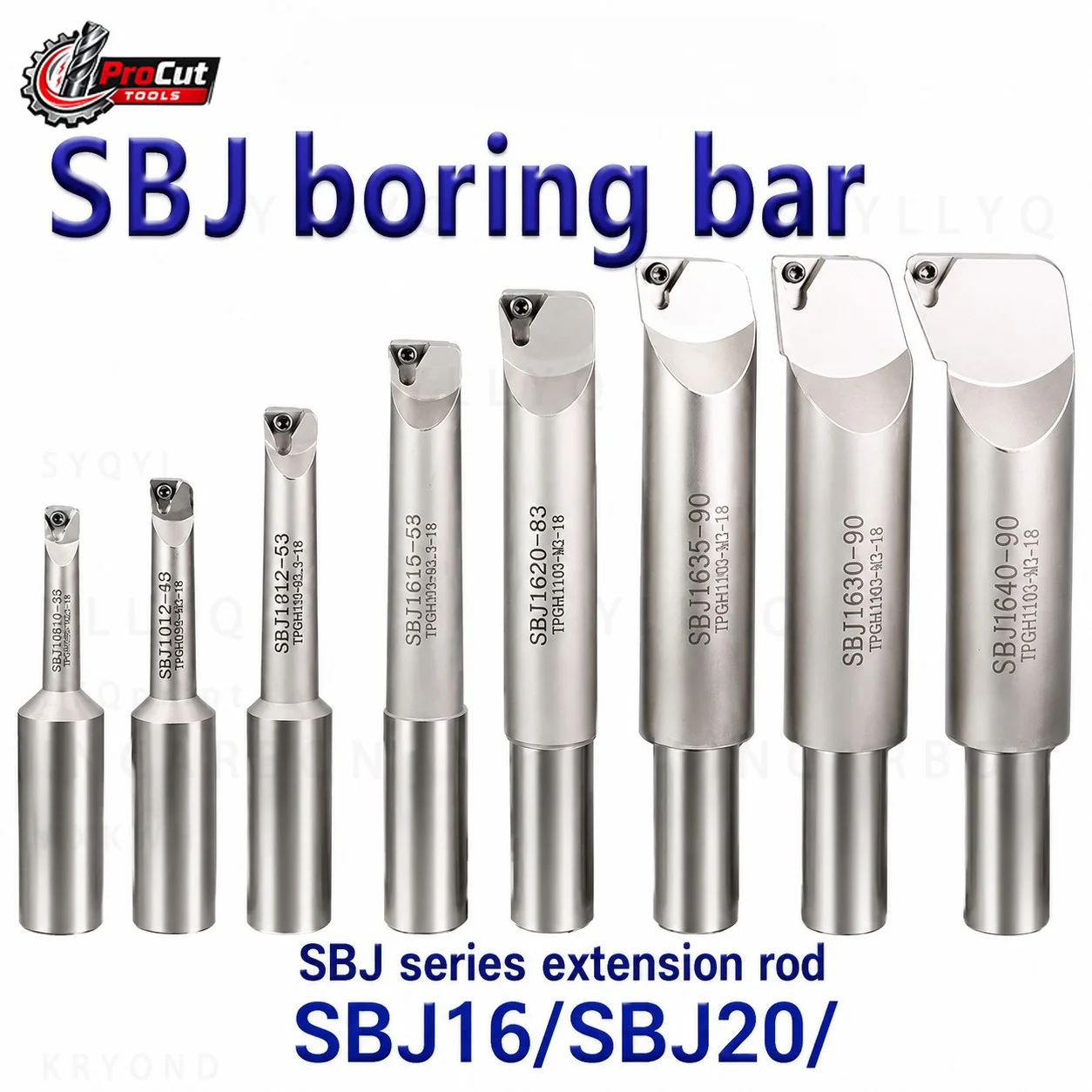 SBJ16 SBJ20 Boring Bar Extension Rod, NBJ16 NBH2084, Compatible BT30 BT40 HSK SK40 Tool Holder CNC Machining Cutter Bar