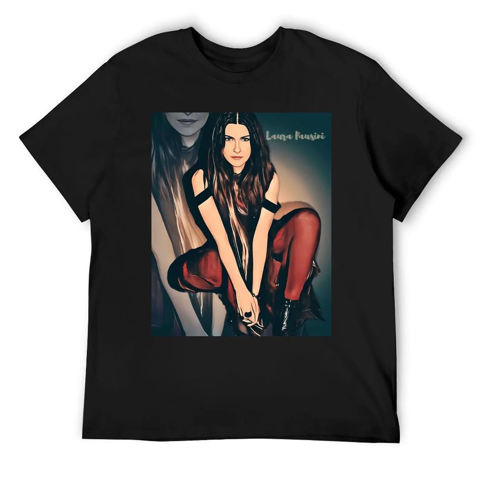 Laura Pausini T-Shirt anime clothes shirts graphic oversized t shirts for men