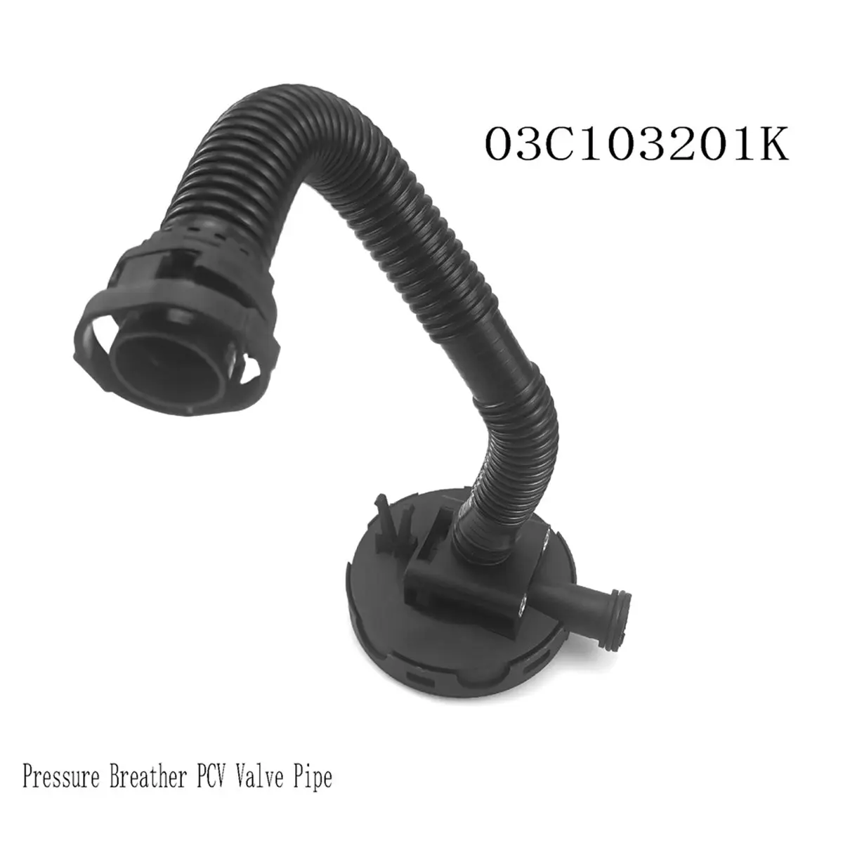 #35T (Black)PCV Valve Pipe 03C103201K for VW Polo Skoda Fabia Seat Ibiza,Automotive Parts & Accessories