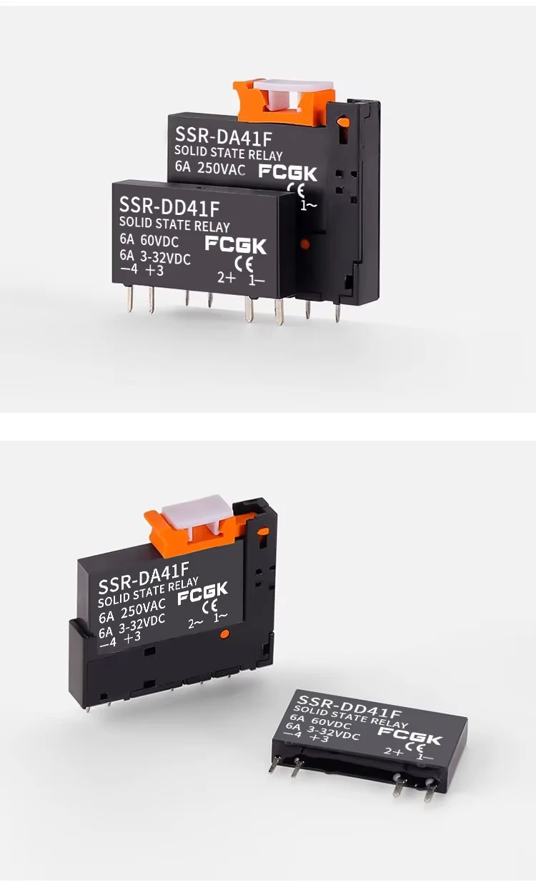 Schlankes Relais SSR-41FDA SSR-41FDD Halbleiterrelais 6a DIN-Schienenrelais DC-Steuerung AC DC-Steuerung DC – Detail 5