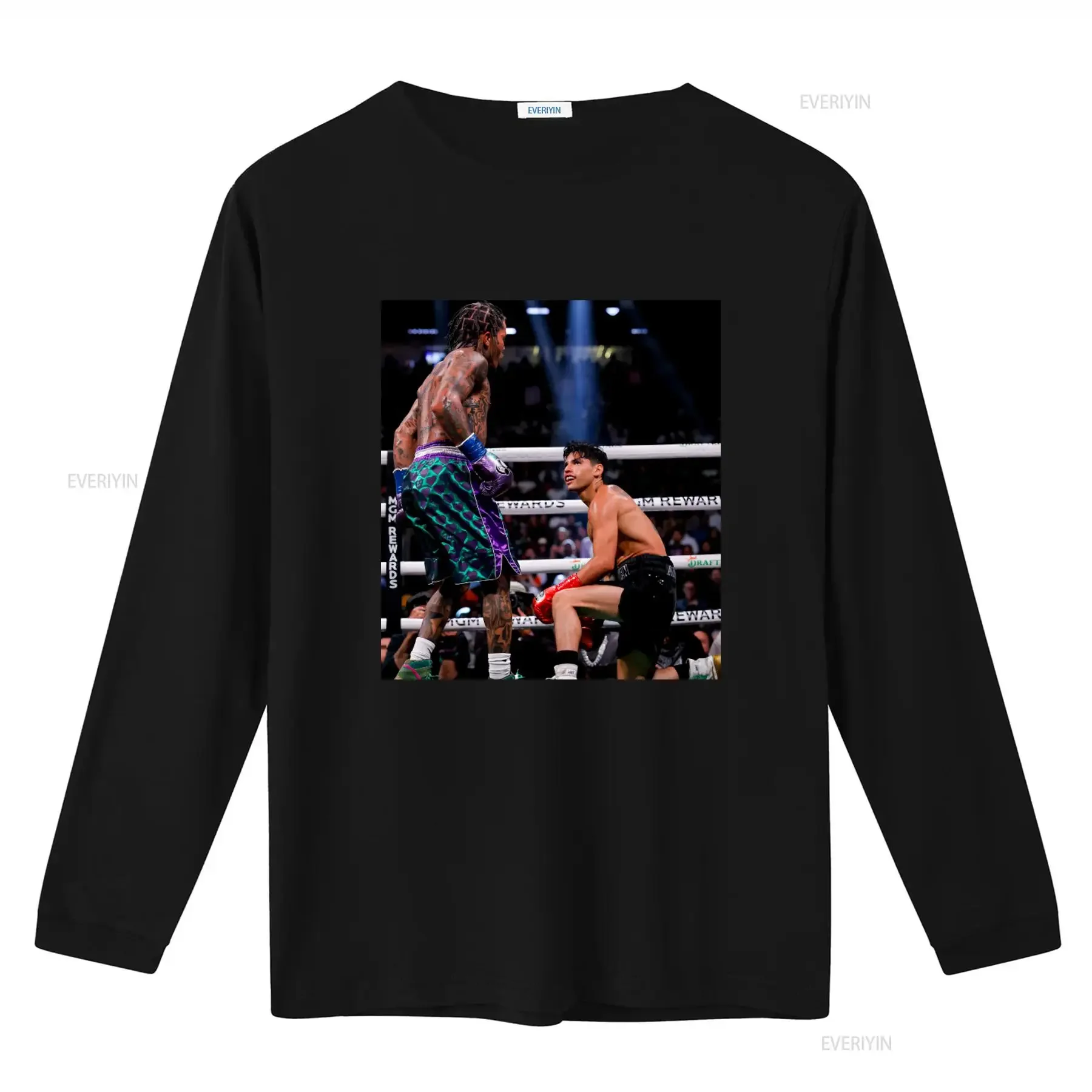 Gervonta Tank Davis VS King Ryan Boxing Match T shirt for Men Streetwear vintage Washed designer clothes homme streetwear
