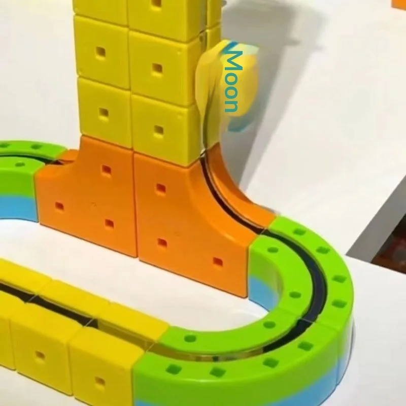 Magnetic Track Car Magnetic Monorail Luxury Set Building Toy for Kids, Versatile Magnetic Puzzle Car Gift for Boys and Girls