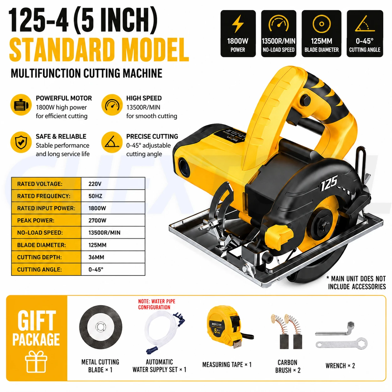 

Electric Cutting Machine Household Tile Stone Marble Woodworking Multifunctional Portable Electric Saw Slotting Machine