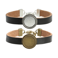 1Pcs Vintage Genuine Leather Wrap Cord Cuff Bracelet Hand wrist Wristband For Woman Punk Bangle Couple Gift Hot Sales