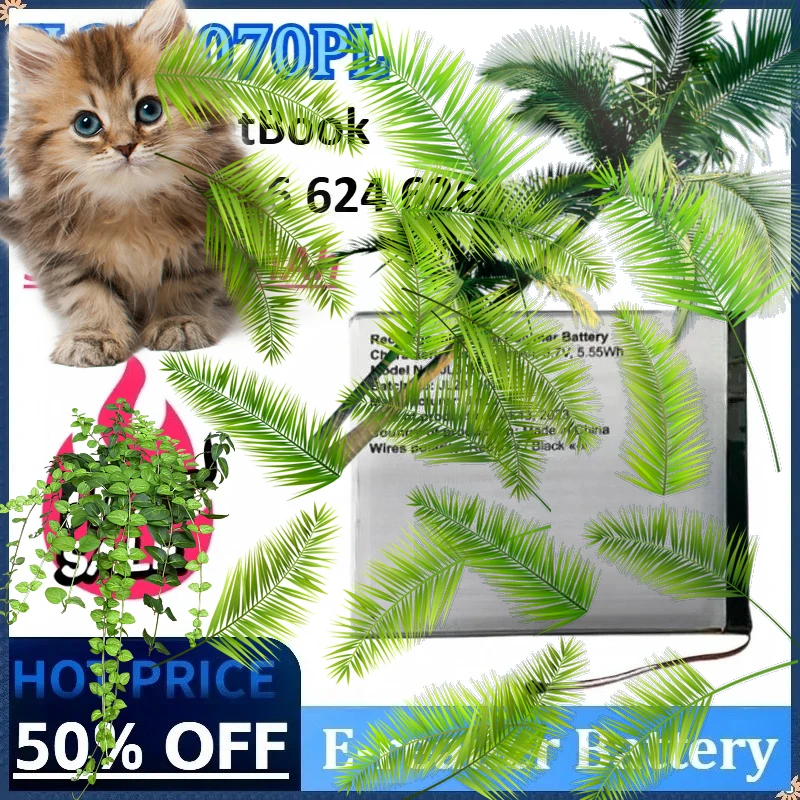 

New JL306070PL 3.7V 1500mAh Replacement E-reader Battery for PocketBook 614 615 616 624 626 Backup Rechargeable Batteries