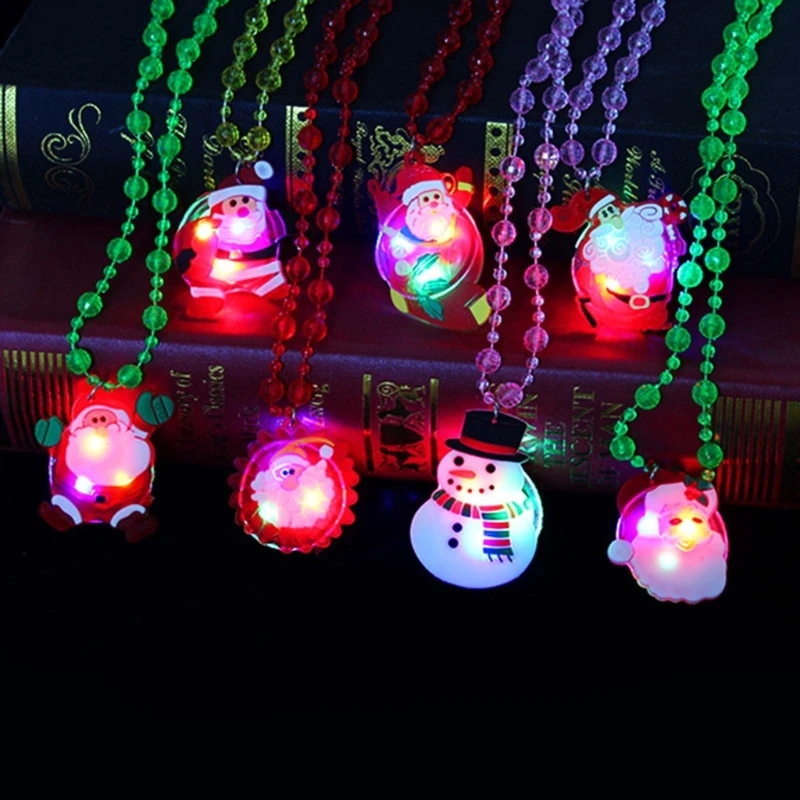 Glowing Luminous Ring Led Light Up Brooch Bangle Necklace Led Toy for Kids