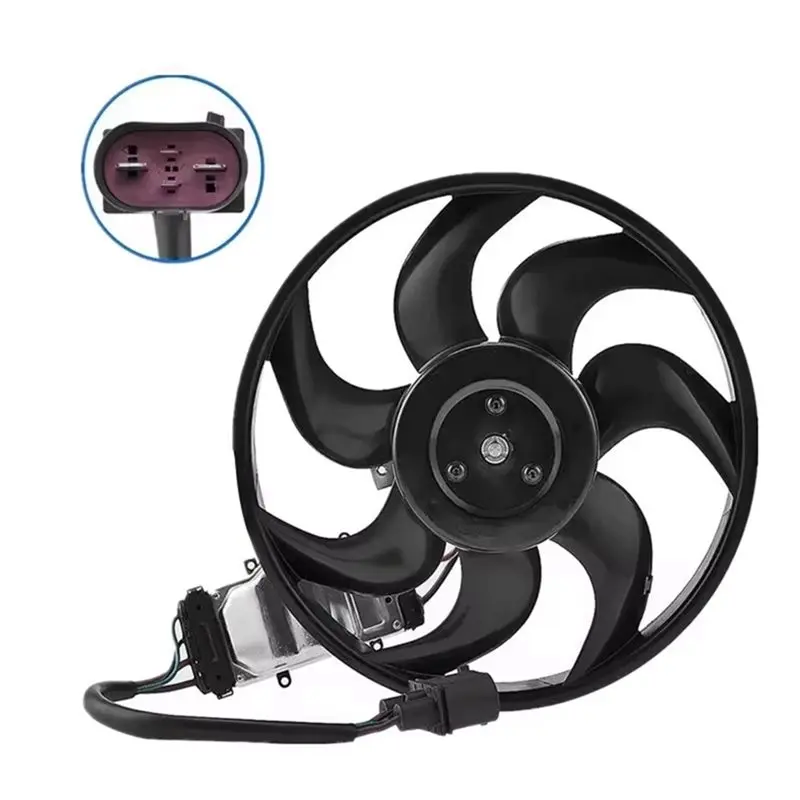 Left Engine Radiator Cooling Fan 7L0959455F For Q7 2006- 2015 VW Touareg 2002- 2010 7L0959455C 7L0959455G 7L0959455A