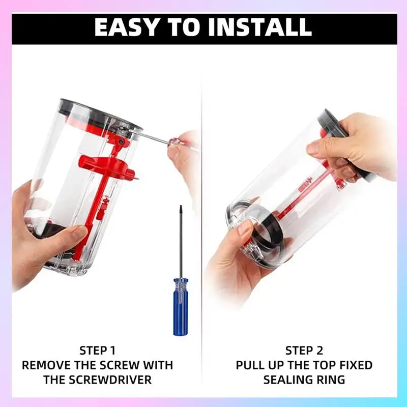 حلقة إغلاق ثابتة علوية من ABRG-Dust متوافقة مع بديل V10 SV12 لكوب دايسون الأوساخ/مع مرشحات V10 SV12