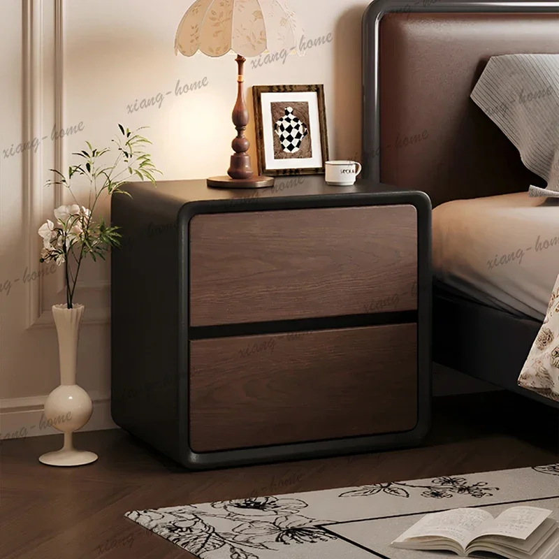 LJY Minimalist Practical Nightstand Quality Delicacy Executive Bedside Table Decorative Vintage Comodino Home Bedroom Furniture