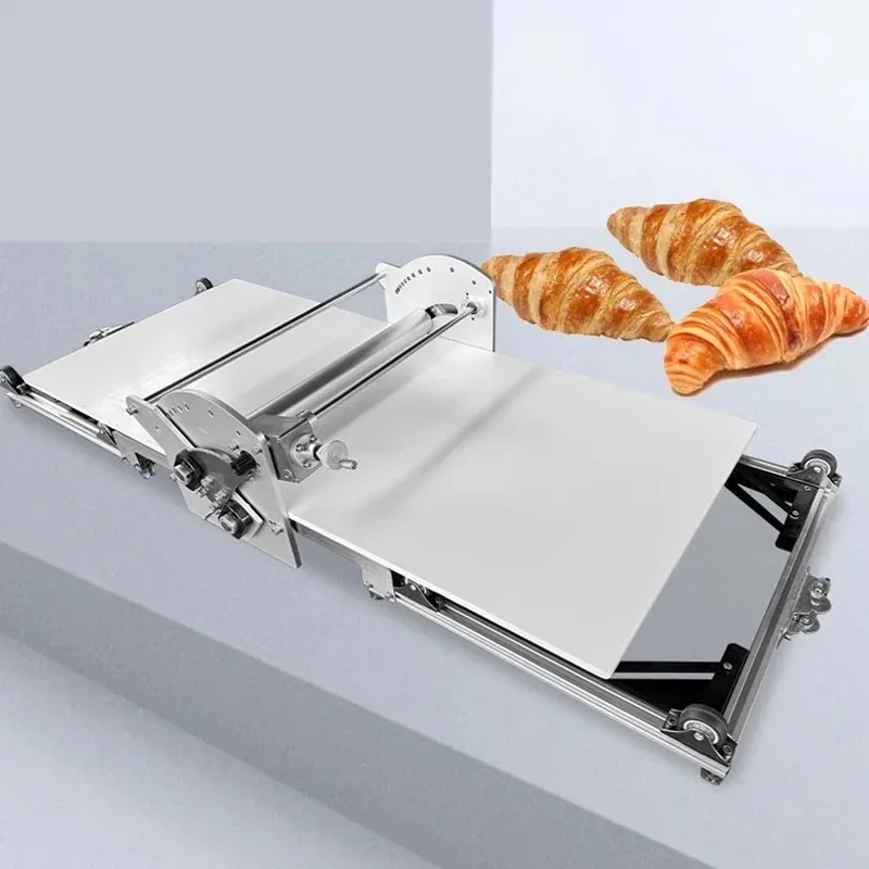 2025 New Style Electric 110V/220V Hot Sale Convenient Foldable Pastry Dough Sheeter Croissant Machine