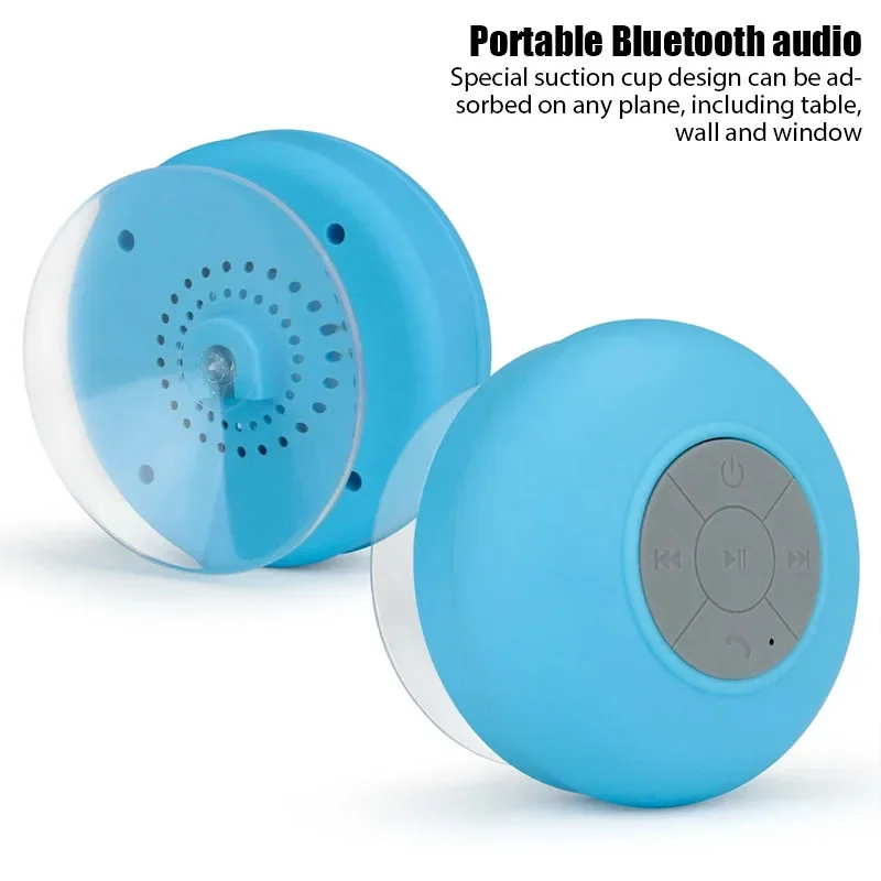 Mini Bluetooth Speaker Waterproof Bathroom Audio Wireless Shower Speakers For Phone Soundbar Hand Free Car Loudspeaker