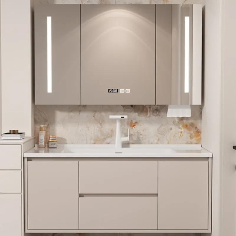 

Narrow Vanity Bathroom Cabinets Mirror Washbasin Smart Corner Drawer Bathroom Cabinets Display Moveis Para Casa Home Furniture