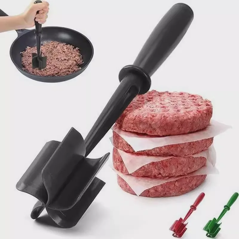Picadora y batidora de carne mano: arroz sin esfuerzo + picado, trituración e picicar carne, herramienta cocina versátil