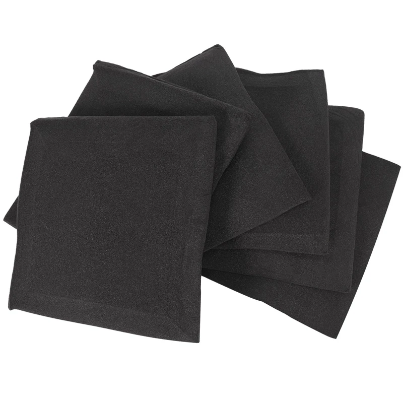 6 Pcs Studio Acoustic Foam Sound Proofing Ceiling Tile Panels Studio KTV Noise Absorption Square Foam, 25 X 25 X 5Cm