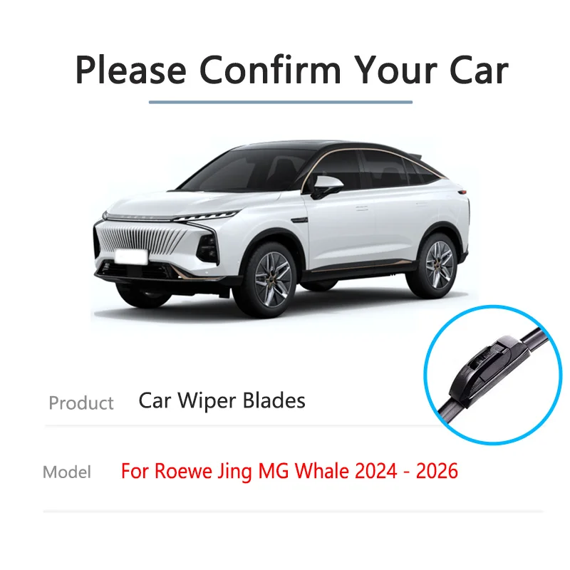 For Roewe Jing MG Whale 2024 2025 2026 Front Rear Wiper Cutter Blades Brushes Windows Windshield Cleaning Auto Parts Accessories