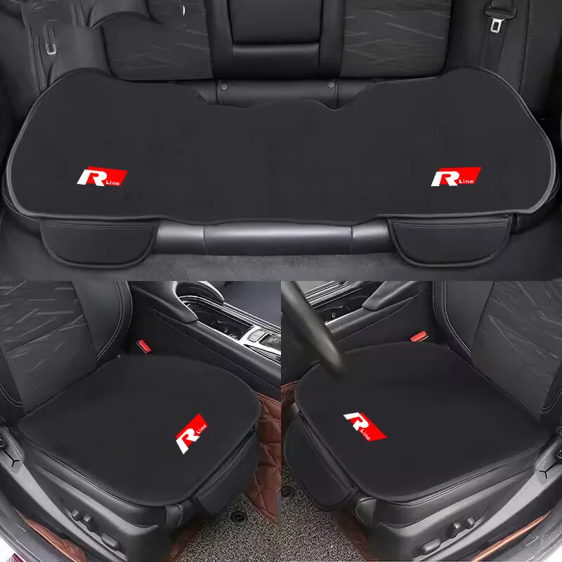 Car Front Back Seat Cushion Protect Pad Non-Slip Cover For Volkswagen VW Rline Polo Golf Tiguan Santana Jetta CC Scirocco Passat