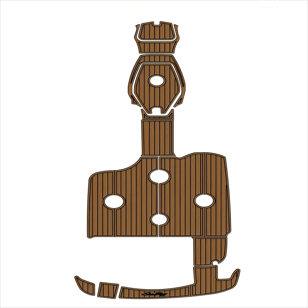 

STLF 1998 Sea Ray Sundeck 210 Swim Platform Cockpit Boat EVA Faux Teak Deck Floor Mat Seadek MarineMat Gatorstep Style Self Adhe