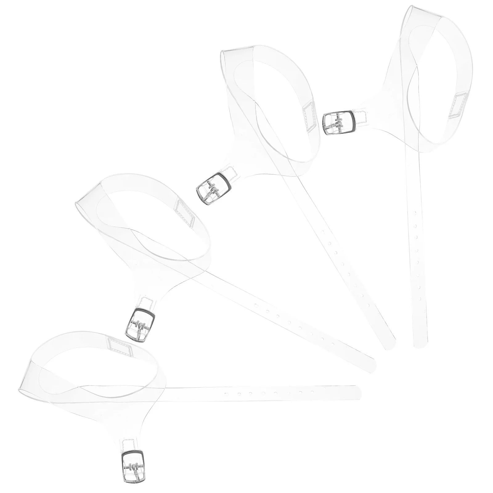 

2Pairs High Heel Shoe Straps Transparent Adjustable Anti-Loose Elasticated Ankle Shoelace Replacement for Uncomfortable Heels