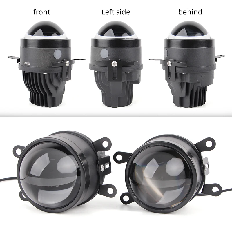 Best-Seller 3.0 BiLed Fog Lamp Projector Car Headlight CSP Chip Focus Light Yellow White  Lens FogLight 3-inch Universal Model