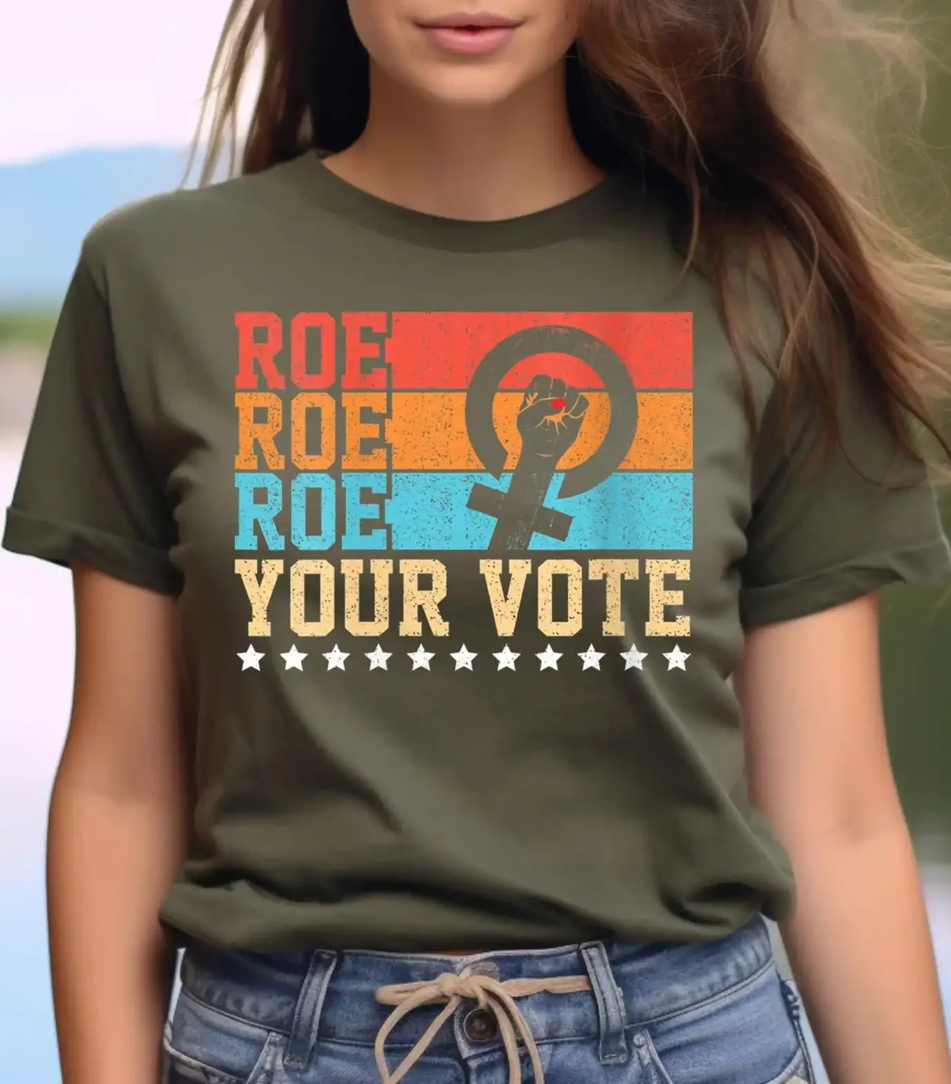 Roe Your Vote T Shirt Ruthless Protest Equality Human Rights Activist Clothing Election Women