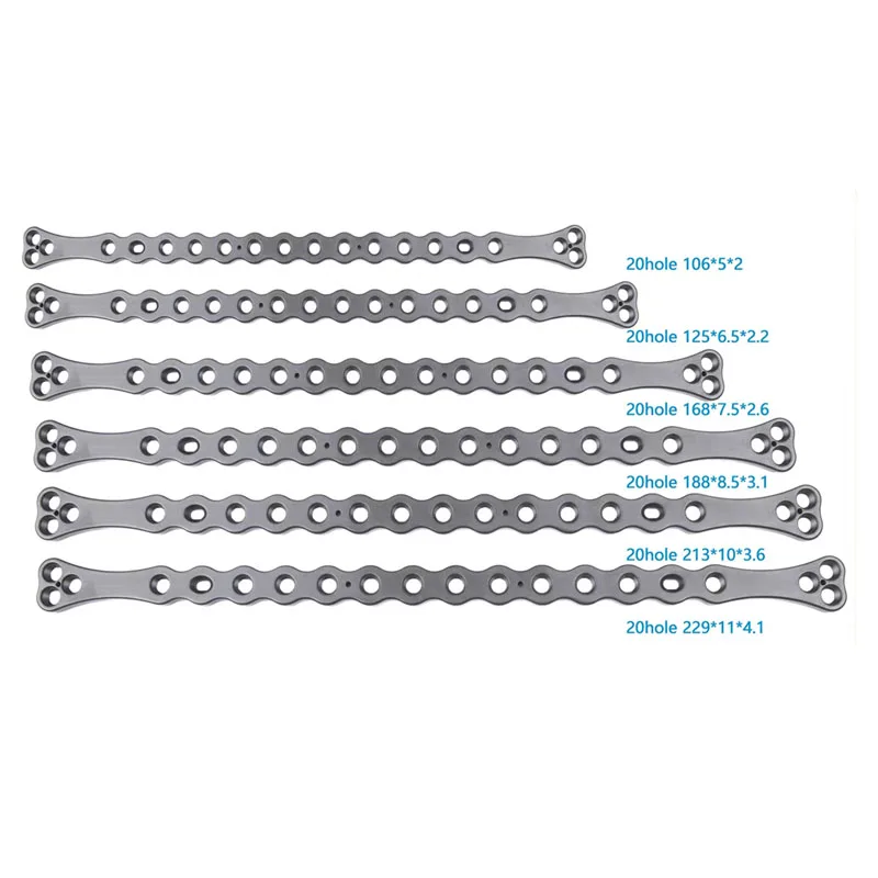 1PC Titanium Alloy Double T-Shaped  Pressure Locking Plate With Threads For Pets  2.0 2.4 3.5 Sizes