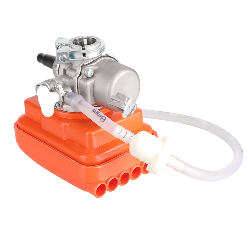 19mm Motorcycle Carburetor with Air Cleaner Box for 48cc 80cc 2-Stroke Engine Electric Bike Motocross Carburetor Accessories