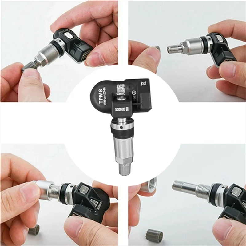 

4Pcs Programmable MX Sensor For Autel Tool TS408 TS508 ITS600 315MHZ+433Mhz 2 In 1 TPMS Tire Pressure Sensor Monitor-A97E