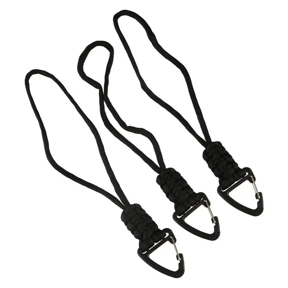 

Triangle Buckle Paracord Keychain Anti-lost Multifunctional Braided Woven Keychain Wear-resistant Stable