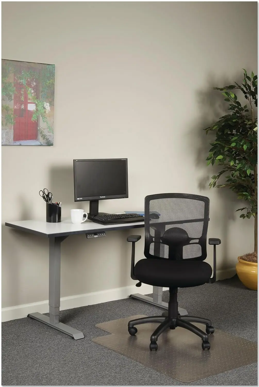 Mesh Mid-Back Office Chair Ergonomic Adjustable Seat 18