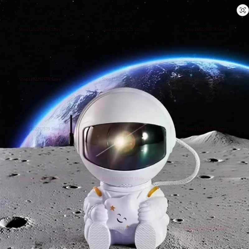 2025 جديد الإبداعية رائد الفضاء ستار ضوء عرض جو ملون ليلة مصباح هدية عيد ميلاد للأطفال الكبار ديكور غرفة نوم