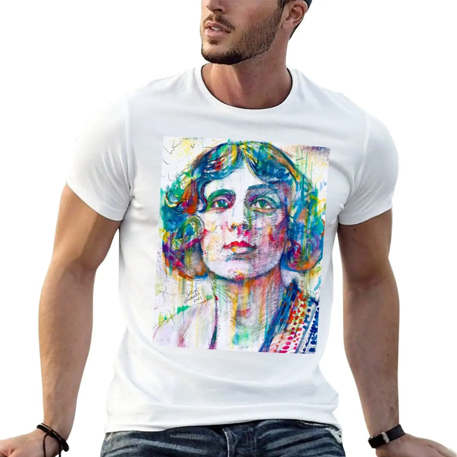 

New VITA SACKVILLE-WEST watercolor portrait T-Shirt aesthetic clothes sweat shirts mens t shirts casual stylish