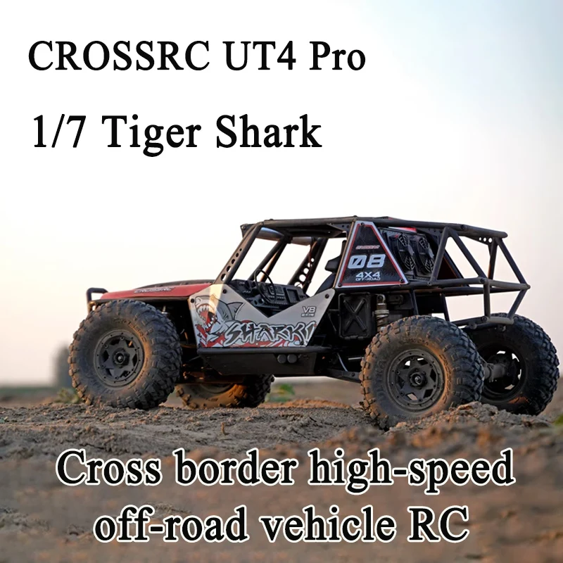 

Crossrc Ut4 Pro Tiger Shark 1/7 Remote Control Electric Climbing Vehicle Cross Border High Speed Off Road Vehicle Rc Model Car