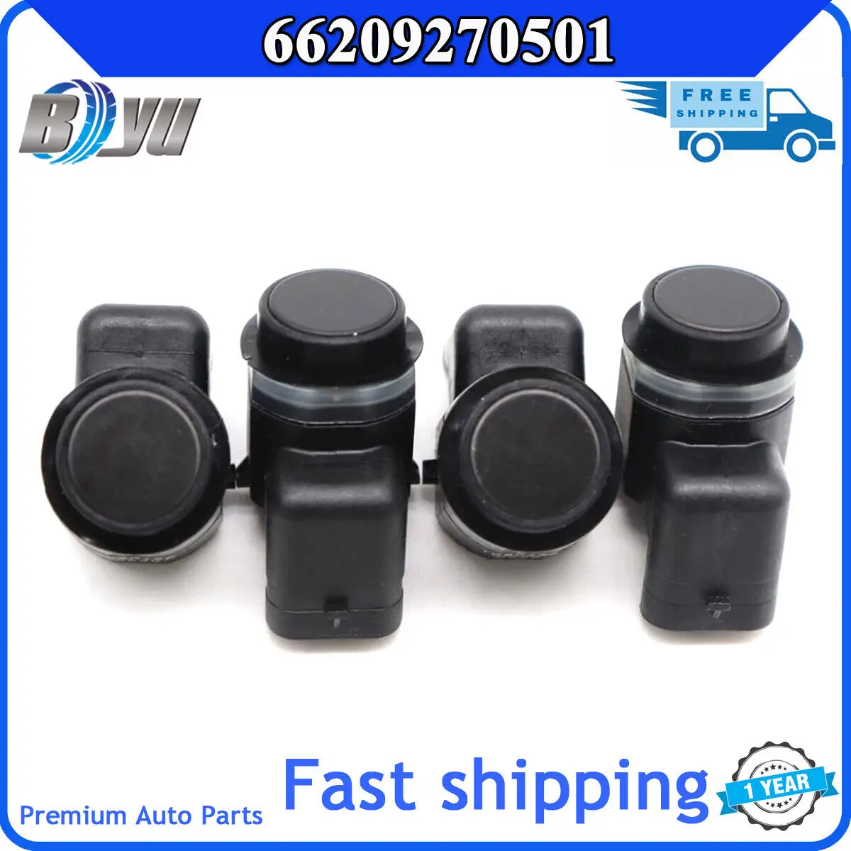 

66209270501 4PCS Car PDC Parking Sensor 9270501 9127801 For BMW X3 E83 X5 E70 X6 E71 E72 PDC Rardar Backup Sensor
