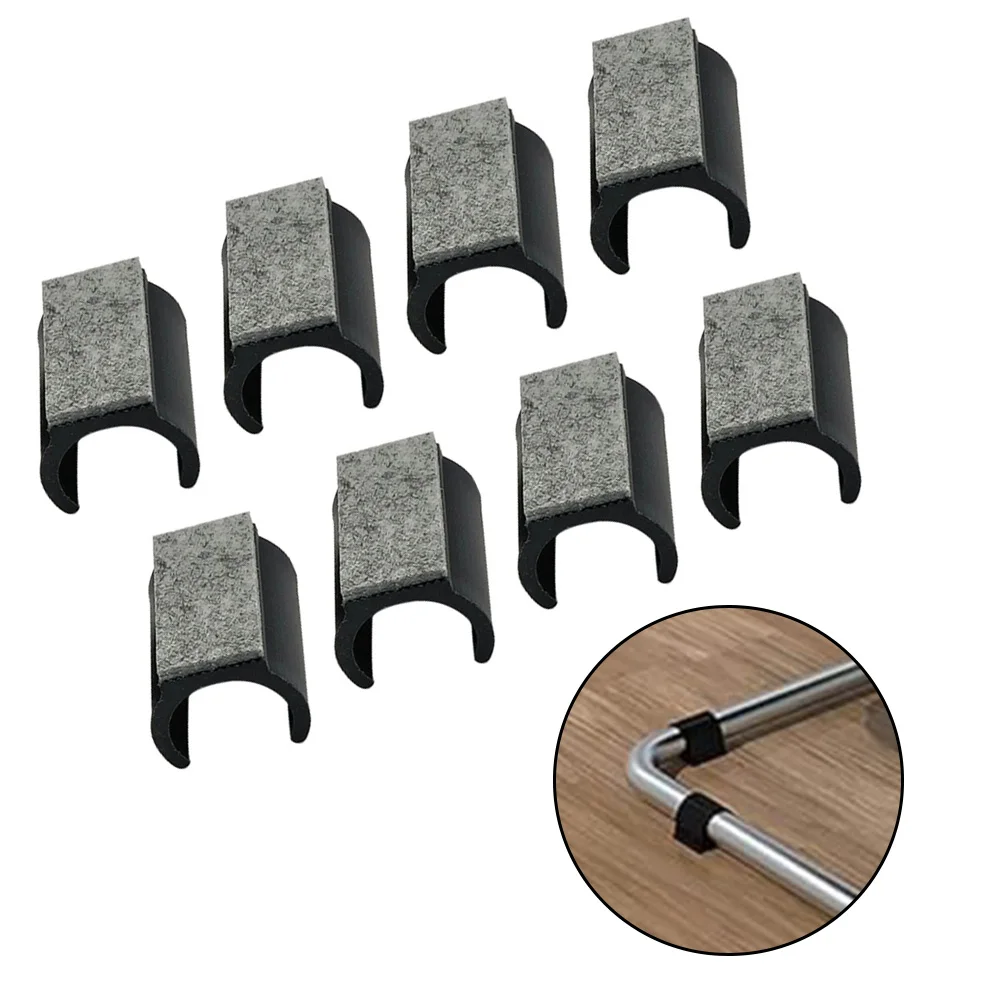 8 Pack of U Shaped Foot Pads 25mm to Protect Floors from Scratches While Providing Stability and Reducing Noise