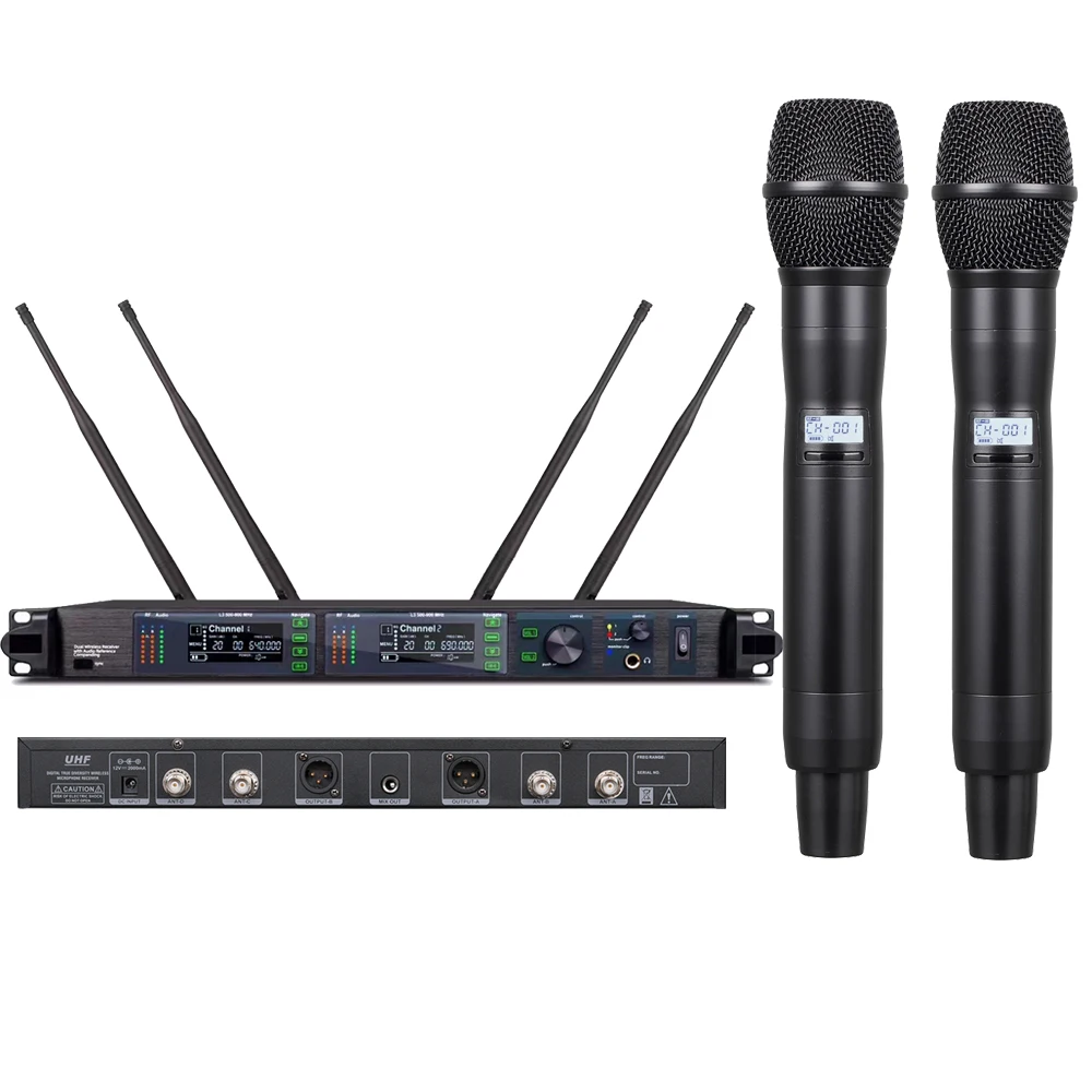 

AD4D-II 200 Channel Digital Wireless Microphone System KSM9 Handheld ADX2 DJ Karaoke Stage Singing Vocal Mic