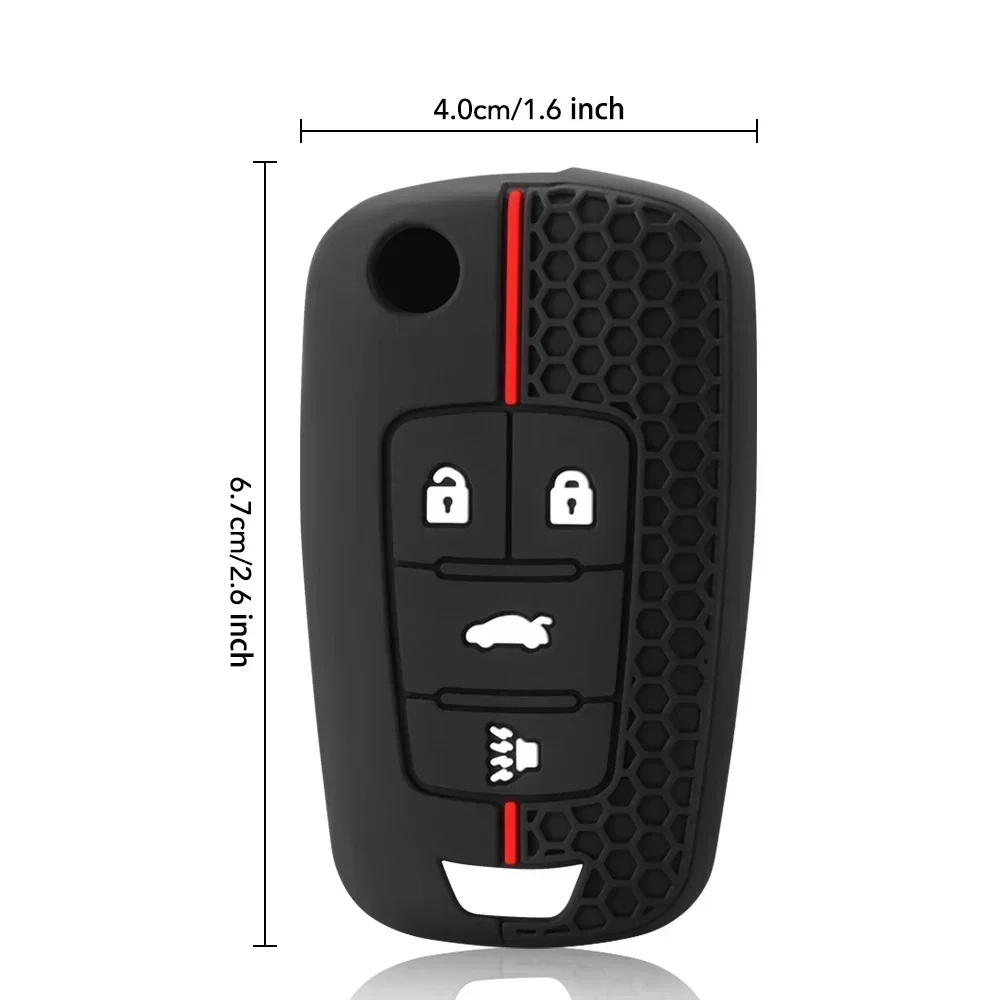 Car Key Case for Buick Chevrolet Camaro Impala Aveo Malibu Sail Orlando Cruze Epica Lova Trax Spark Car Remote Key Shell Cover view 2