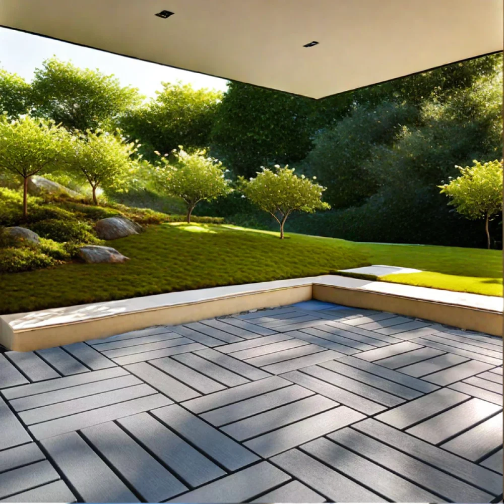 54 Pack Interlocking Plastic Deck Tiles - 12