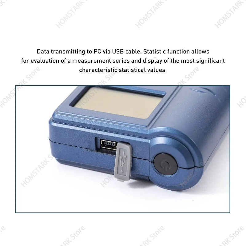 DASQUA Coating Thickness Gauge 0‑60mil 0‑1500μm Car Paint Film Measuring Meter Workshop DIY Spare Accessory